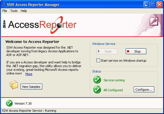 SSW Access Reporter .NET for IIS Screenshot